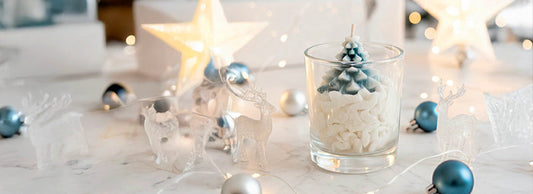 Créer une bougie sapin de Noël avec sa neige de chantilly