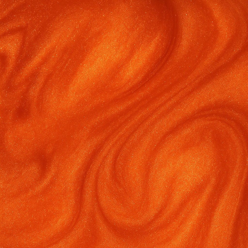 Glimmerpulver - Orange Detailansicht handgefertigt Terre de Bougies
