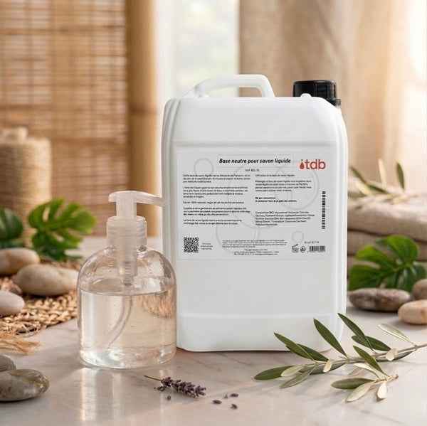 Base neutre pour savon liquide détail vue alternative artisanat fabrication Terre de Bougies