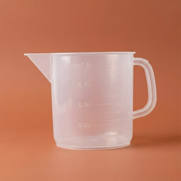 Bécher à anse en polypropylène -1000ml kit accessoire fabrication bougie maison DIY Terre de Bougies