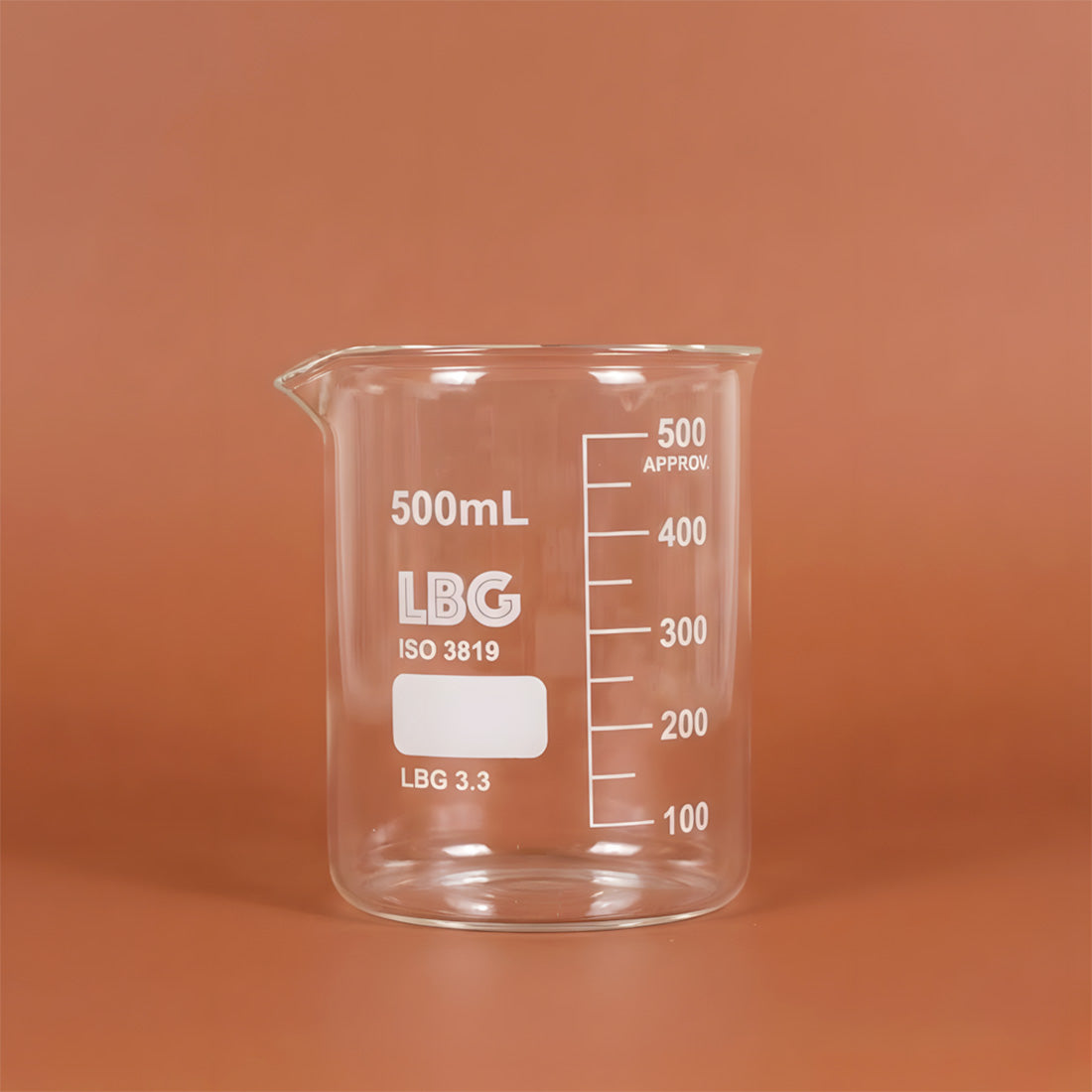 Vaso de vidrio borosilicato (forma baja) - 500ml kit accesorio fabricación vela artesanal DIY Terre de Bougies