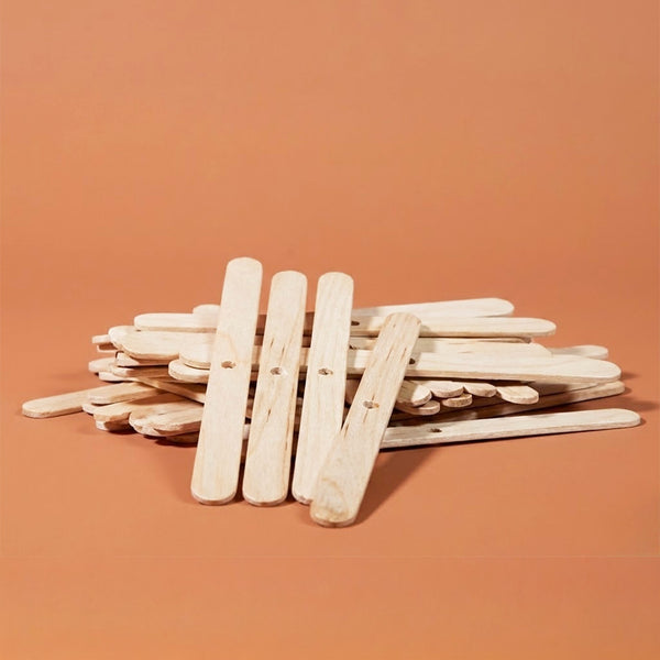 Dochtzentrierer aus Holz Set Zubehör für handgemachte Kerzenherstellung DIY Terre de Bougies