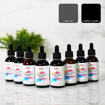 Tintura per candele liquida nera colorante per cera di candela fondants artigianali Terre de Bougies