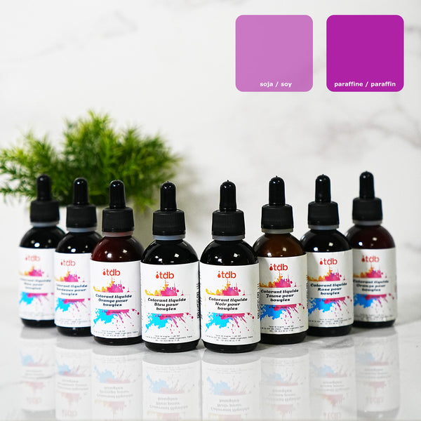 Tintura per candele liquida rosa colorante per cera di candela fondants artigianali Terre de Bougies
