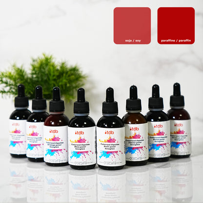 Colorante liquido rosso per candele colorante per cera di candela fondants artigianali Terre de Bougies