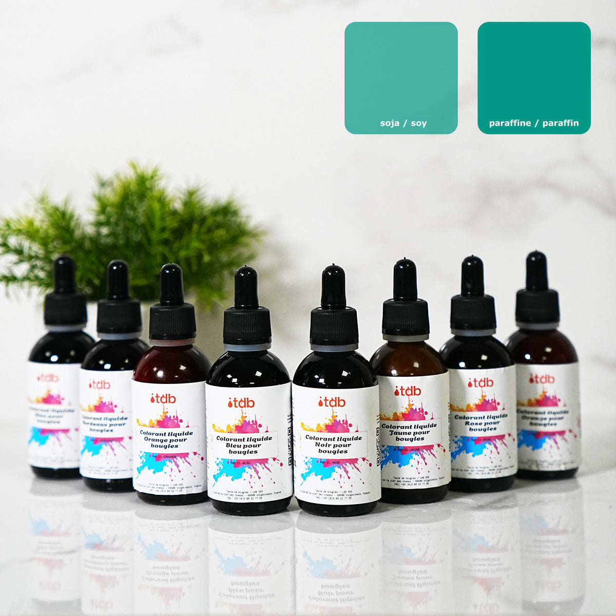 Colorante liquido per candele verde colorante per cera di candela fondants artigianali Terre de Bougies