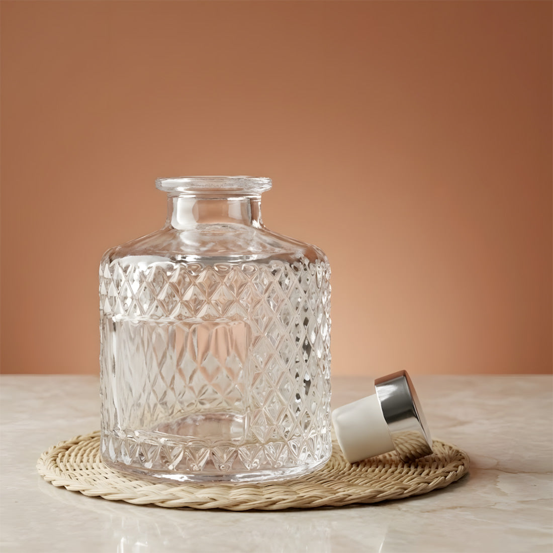 Frasco difusor de cristal - 180 ml frasco envase para difusor de fragancia hogar Terre de Bougies