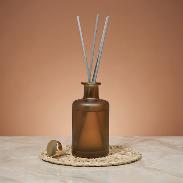Flacon diffuseur Harmonie ambré givré - 250 ml flacon contenant pour diffuseur de parfum d'ambiance maison Terre de Bougies