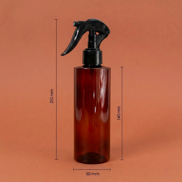 Flacon pulvérisateur Ambré - 250ml détail vue alternative artisanat fabrication maison Terre de Bougies