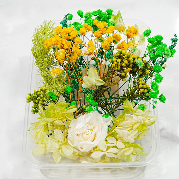Suszone kwiaty - Bouquet ensoleillé szczegół widok alternatywny rzemiosło Terre de Bougies