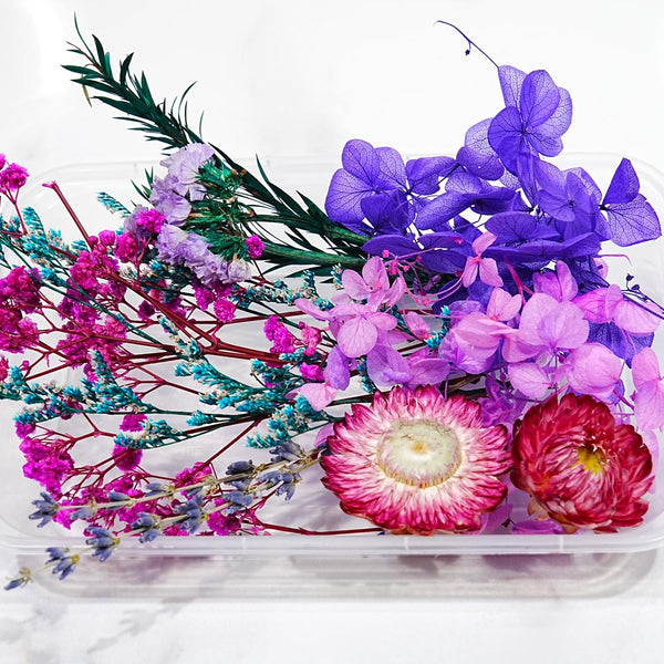 Fleurs séchées- Bouquet fantaisie décoration pour bougie fondant savon création artisanale Terre de Bougies