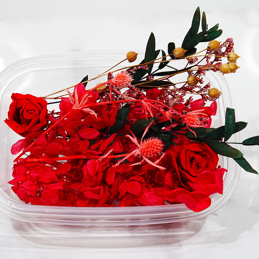 Fleurs séchées - Bouquet romantique décoration pour bougie fondant savon création artisanale Terre de Bougies