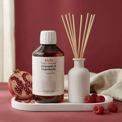 Grenade et framboise - Recharge pour diffuseur recharge parfum pour diffuseur d'ambiance flacon Terre de Bougies