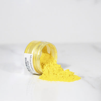Glimmerpulver - Gelb Farbstoff für Kerzenwachs Wax Melts handgefertigte Herstellung Terre de Bougies