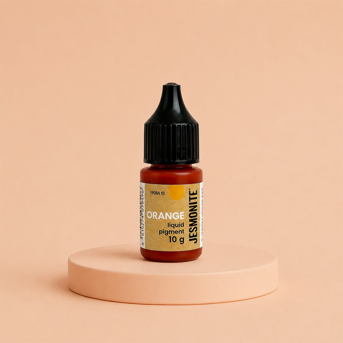 Flacon compte-gouttes de pigment orange oxyde de 10 g pour Jesmonite