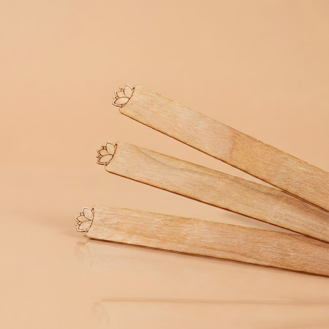 Fleur de lotus - Mèches en bois pour Bougies mèche pour bougie cire végétale fabrication artisanale Terre de Bougies