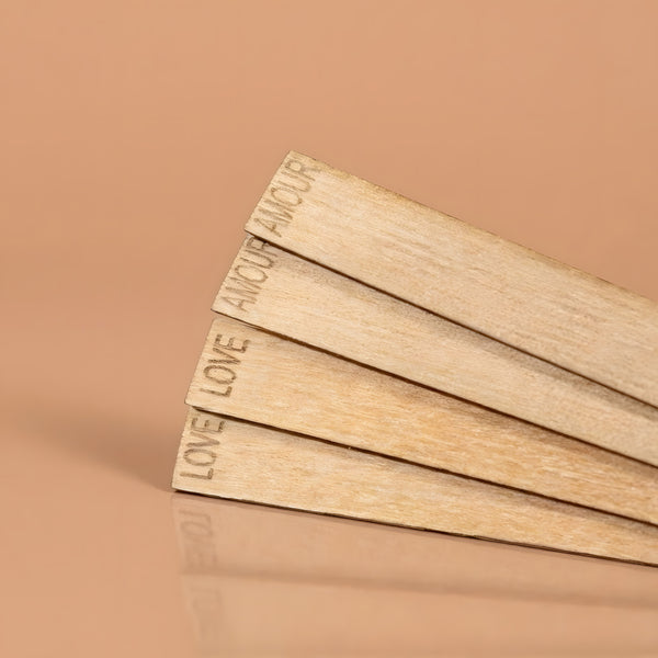 Jolis mots - Mèches en bois pour Bougies mèche pour bougie cire végétale fabrication artisanale Terre de Bougies