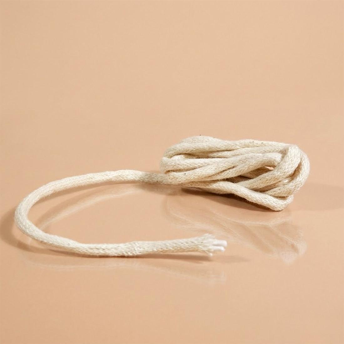 Round Cotton wick for oil lamp candle wick for vegetable wax handmade fabrication Terre de Bougies