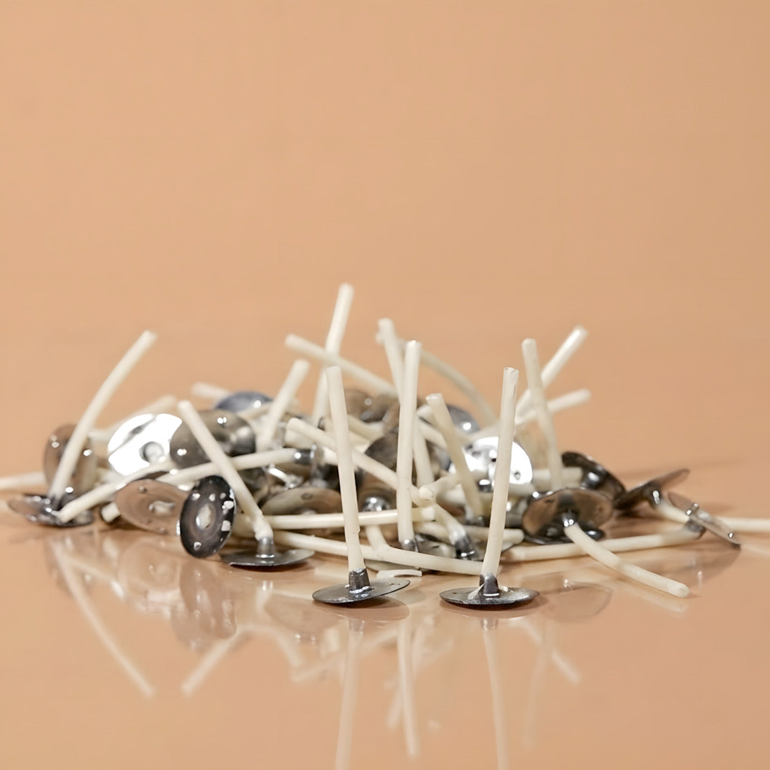 Mechas enceradas TEA LIGHT para calentar la vajilla mecha para vela cera vegetal fabricación artesanal Terre de Bougies