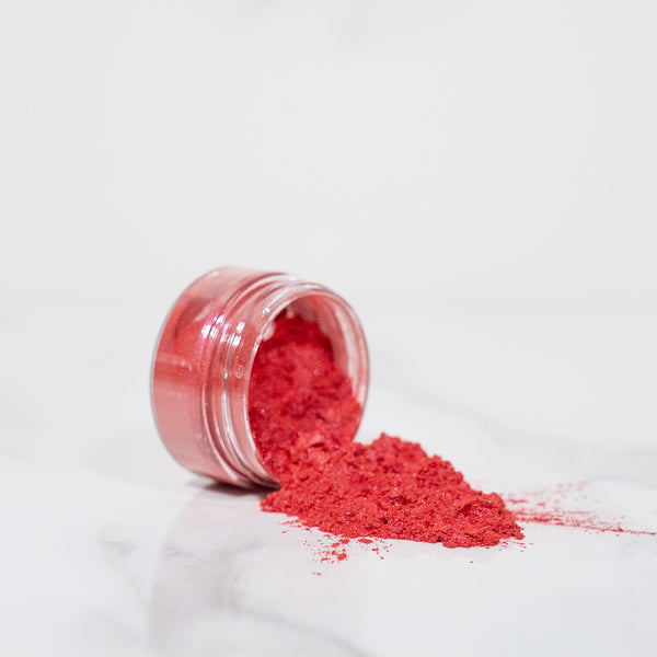 Poudre de mica - Rose Rouge colorant pour cire bougie coloration fondant artisanal Terre de Bougies