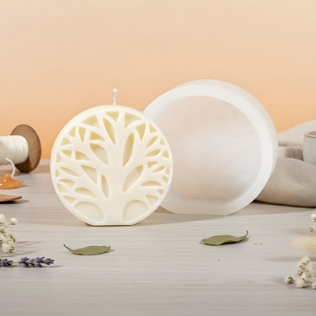 Moule bougie Arbre - Silicone pour fabrication artisanale bougie cire DIY Terre de Bougies