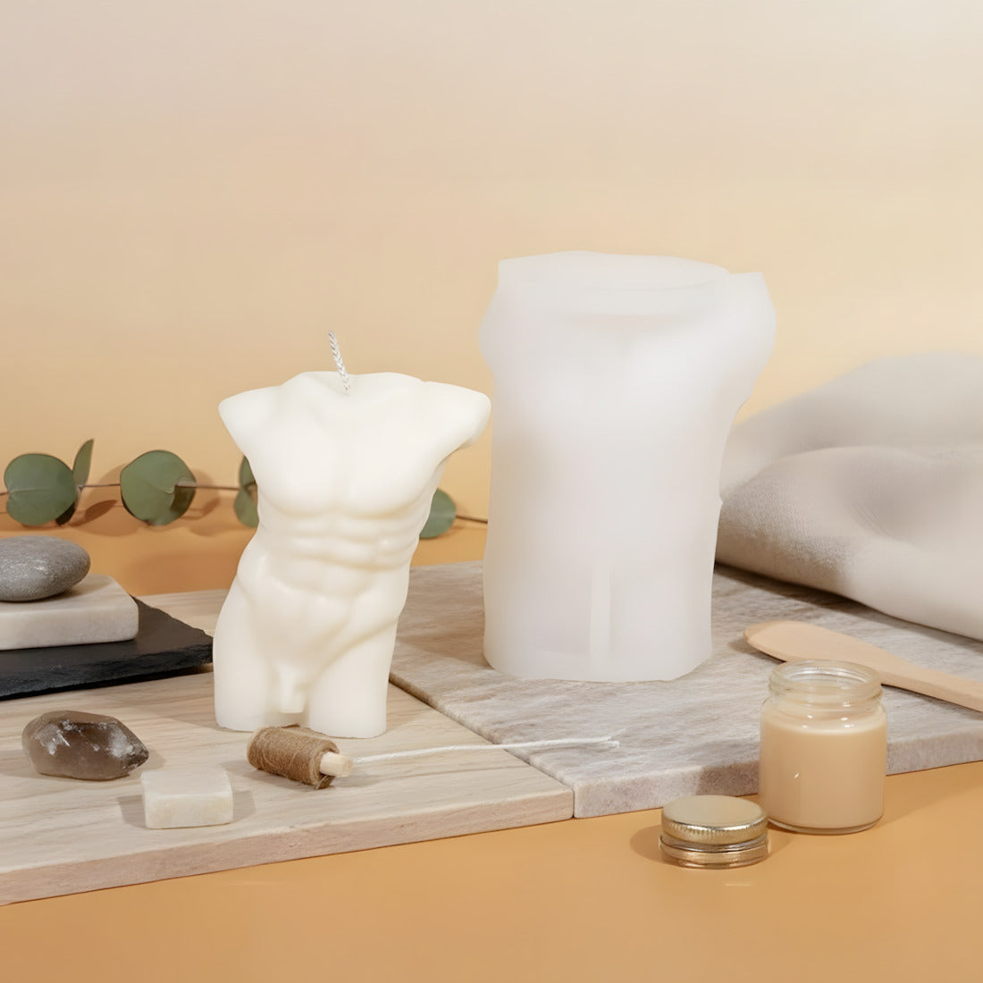 Moule bougie Arès - Silicone pour fabrication artisanale bougie cire DIY Terre de Bougies