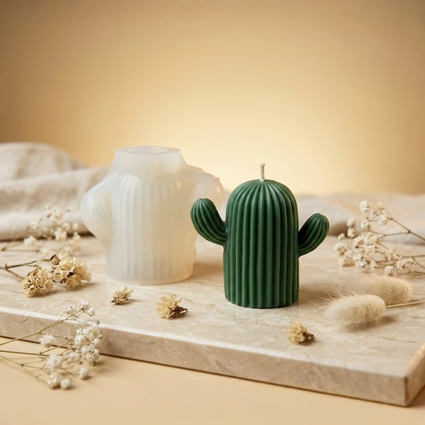 Moule bougie Cactus - Silicone pour fabrication artisanale bougie cire DIY Terre de Bougies