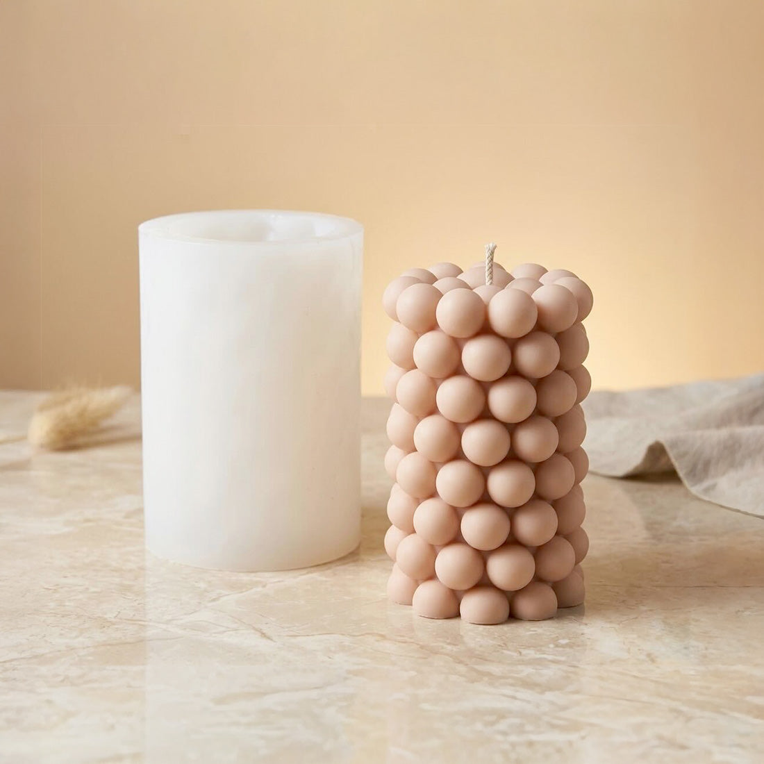 Kerzenform Blasenzylinder – Silikon für handgemachte Kerzen-Wachsherstellung DIY Terre de Bougies