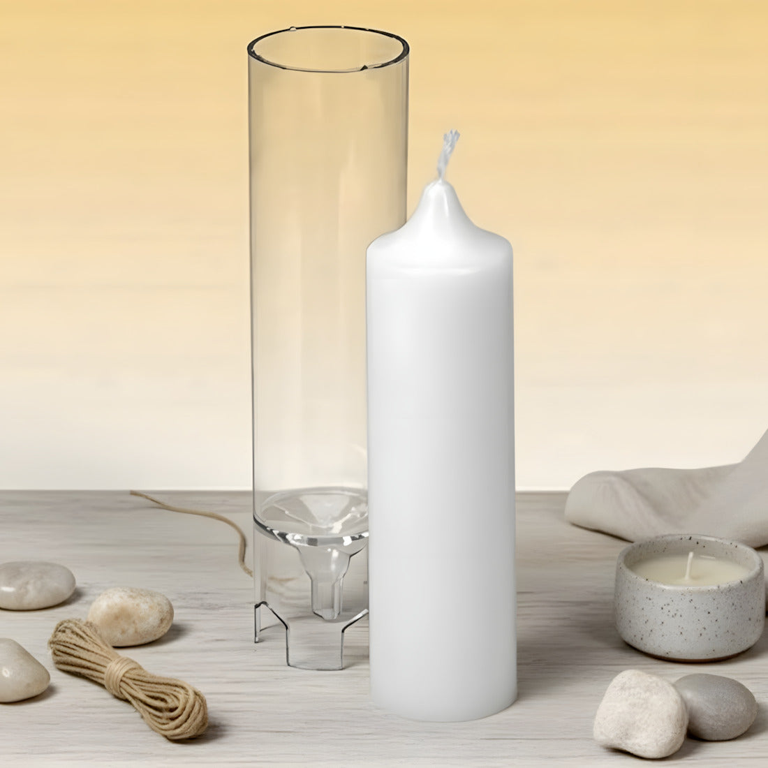 Stampo per candele a cilindro - 50 X 140 mm per fabbricazione artigianale candela cera DIY Terre de Bougies
