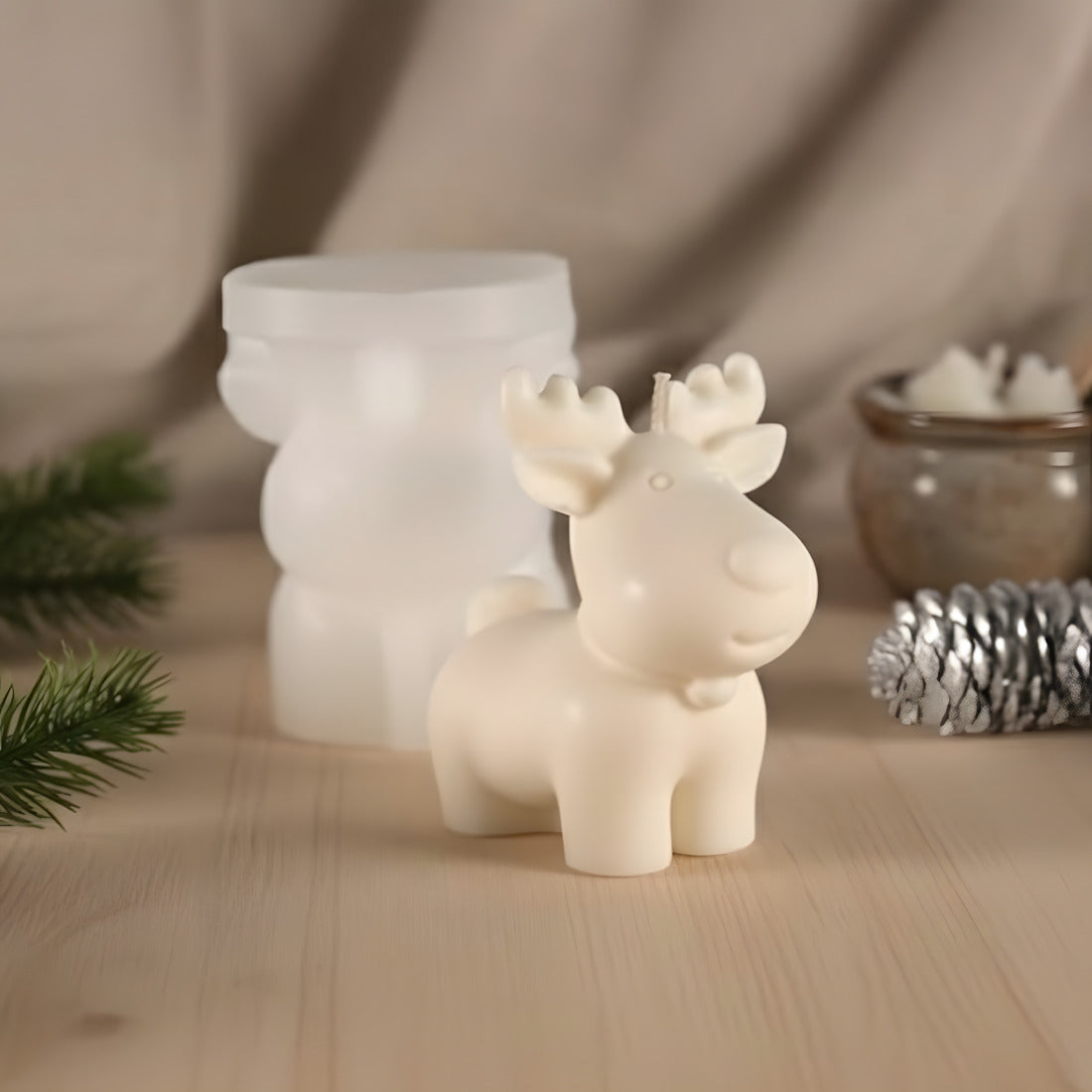 Molde para velas Elan - Silicona para fabricación artesanal vela cera DIY Terre de Bougies