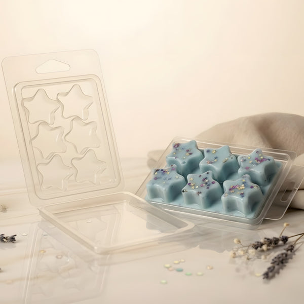 Moule Clamshell Étoile - Pour fondants pour fabrication artisanale fondant cire DIY Terre de Bougies