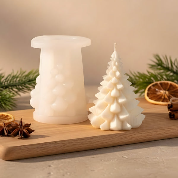 Moule bougie Petit sapin - Silicone pour fabrication artisanale bougie cire DIY Terre de Bougies