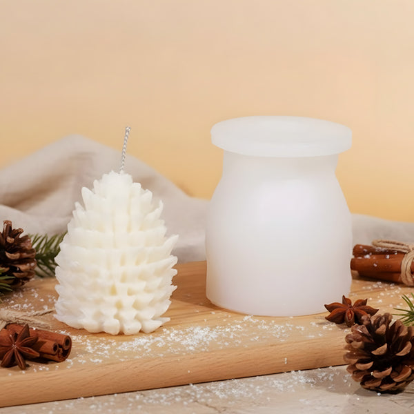 Kerzenform Tannenzapfen - Silikon für handgemachte Kerzen-Wachsherstellung DIY Terre de Bougies