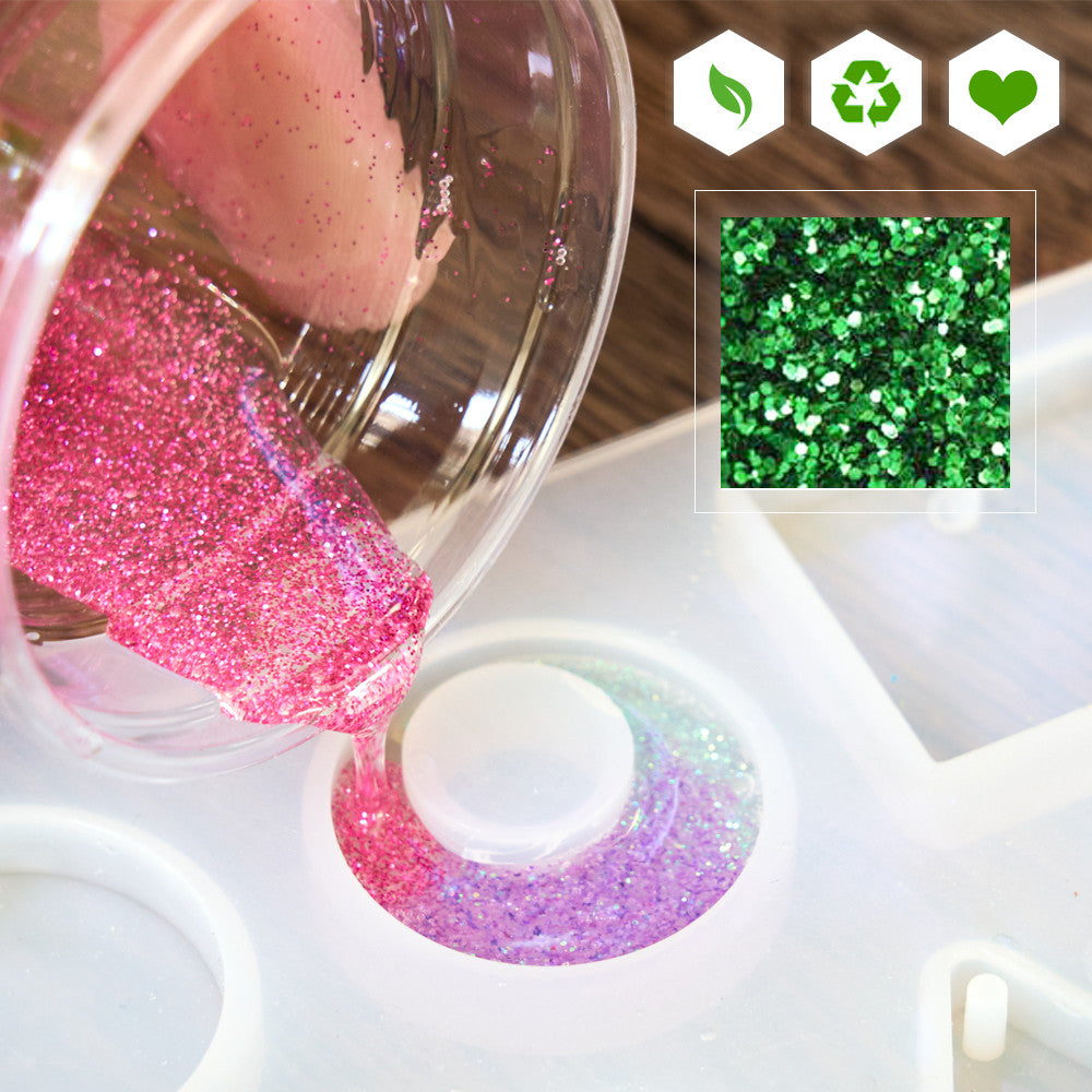 Shiny biodegradable glitter for scented creations alternate view detail handmade fabrication Terre de Bougies