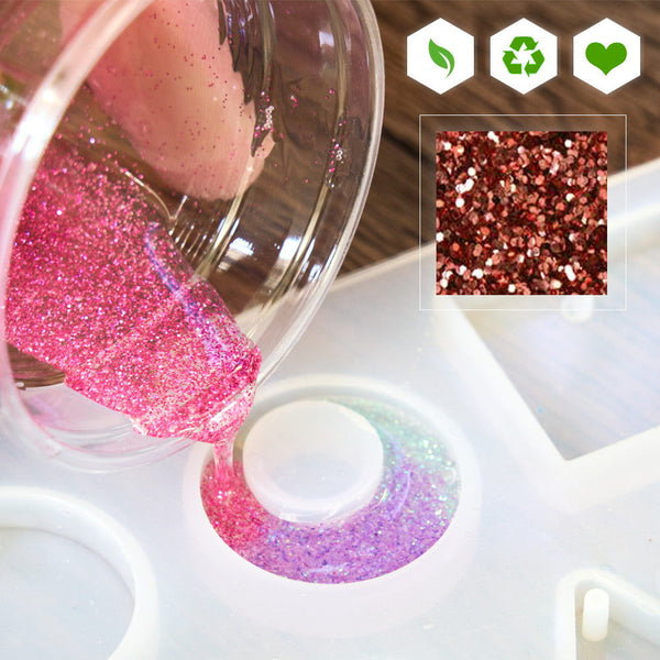 Shiny biodegradable glitter for scented creations alternate view detail handmade fabrication Terre de Bougies