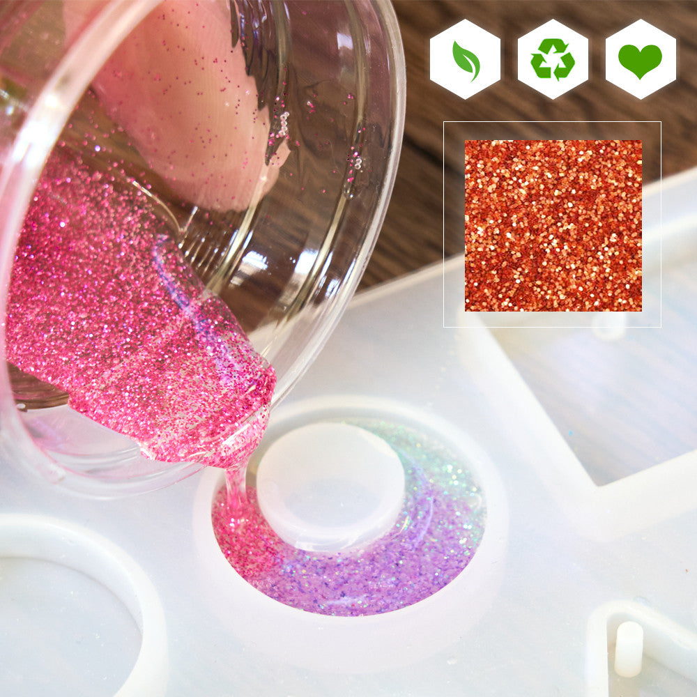Shiny biodegradable glitter for scented creations alternate view detail handmade fabrication Terre de Bougies