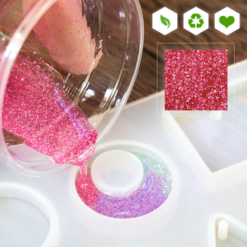 Shiny biodegradable glitter for scented creations alternate view detail handmade fabrication Terre de Bougies