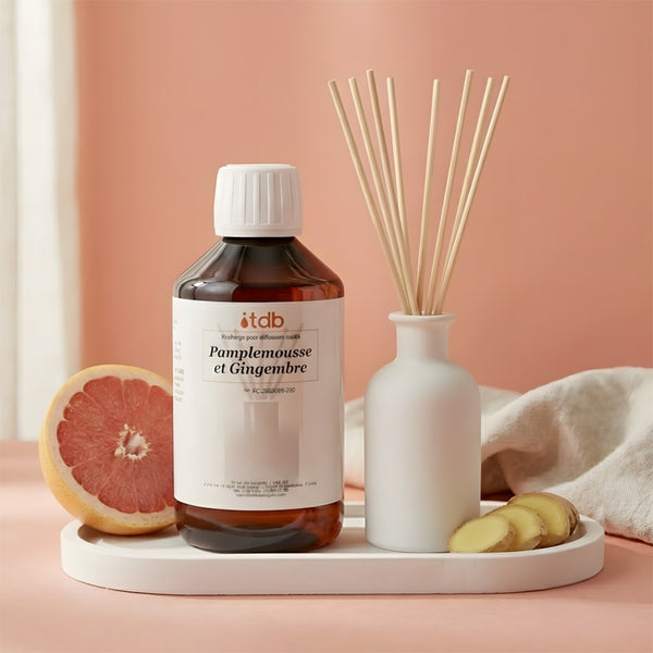 Pamplemousse et gingembre - Recharge pour diffuseur recharge parfum pour diffuseur d'ambiance flacon Terre de Bougies