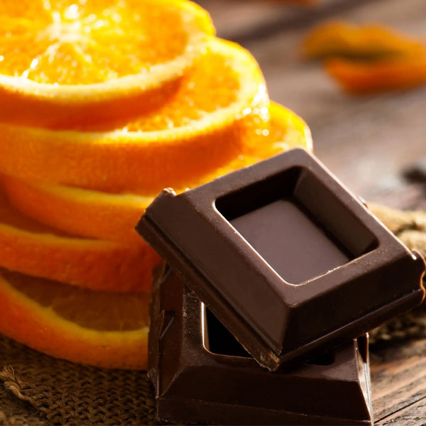 Cioccolato fondente e arancia profumo goloso di Grasse per candele fondants e diffusori