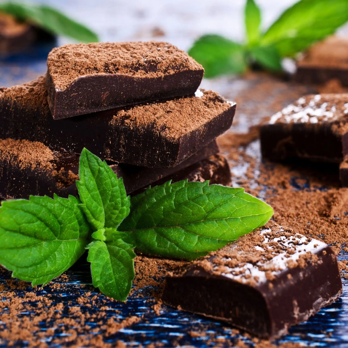 Menta y chocolate fragancia gourmand de Grasse para velas fondants y difusores