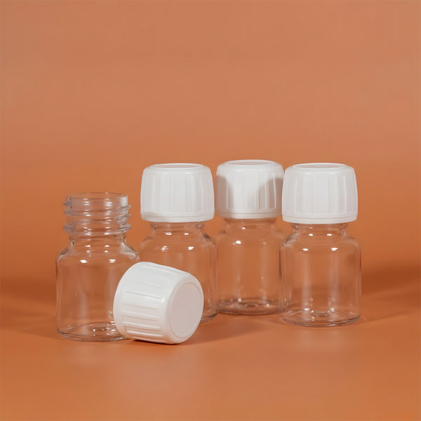PET-Flasche Pharma Transparent - 30 ml Flasche Behälter für Duftdiffusor Raumduft Terre de Bougies