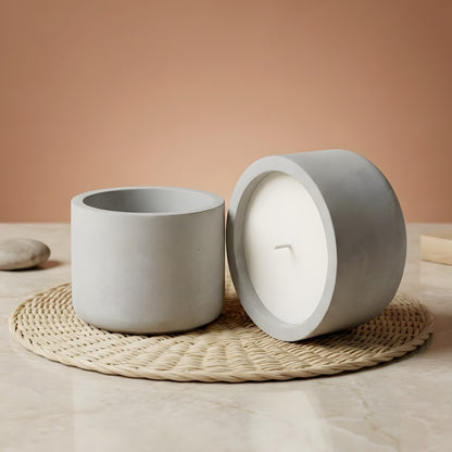 Contenant en béton Marie - 275 ml contenant pour bougie artisanale fabrication maison Terre de Bougies