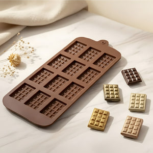 Chocolate bar decoration mold - Silicone for handmade decoration wax DIY Terre de Bougies