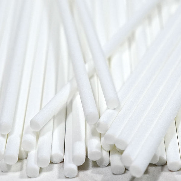 Tiges en fibre blanche de 4 x 250 mm en vrac