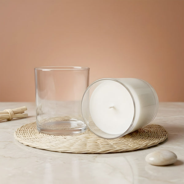 Verre bougie Transparent - 450 ml contenant pour bougie artisanale fabrication maison Terre de Bougies