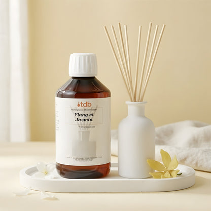 Ylang et jasmin - Recharge pour diffuseur recharge parfum pour diffuseur d'ambiance flacon Terre de Bougies